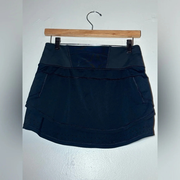 Athleta Trucool Stealth Tennis Running Athletic Workout Skort Skirt Black XS - Picture 5 of 6